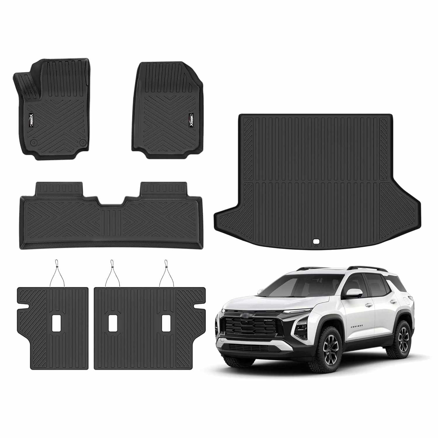 Tapete Porta Malas e Encosto Chevrolet Equinox 2025 2026 Fuel - Proteção Total All-Climate TPE