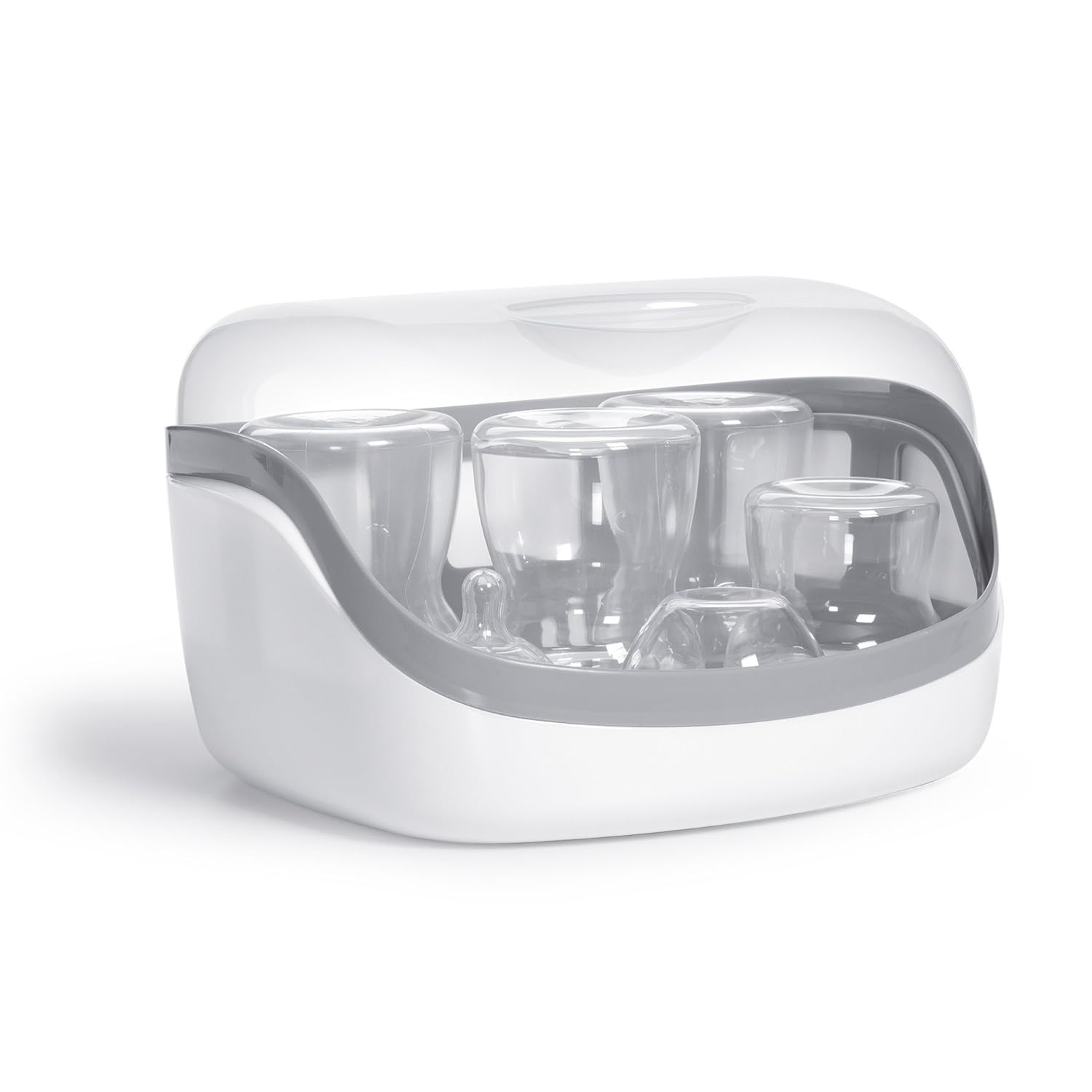 Chicco Esterilizador a Vapor para Micro-ondas - Limpeza Profunda e Natural com 99,9% de Eficácia