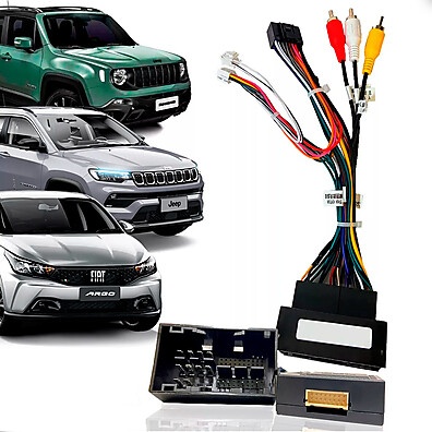 Chicote Plug and Play: Multimídia Jeep e Fiat