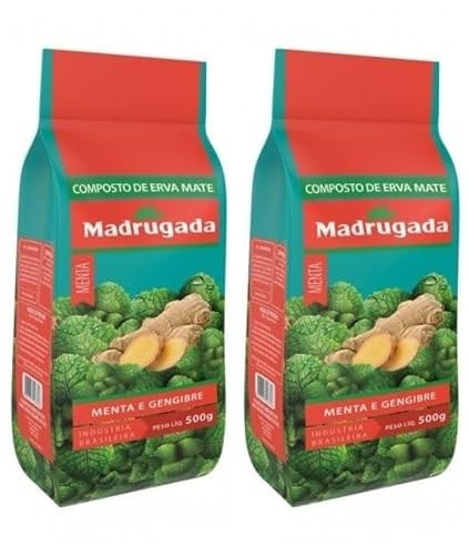 Composto ErvaMate Chimarrão Menta Gengibre Madrugada Kit 1Kg