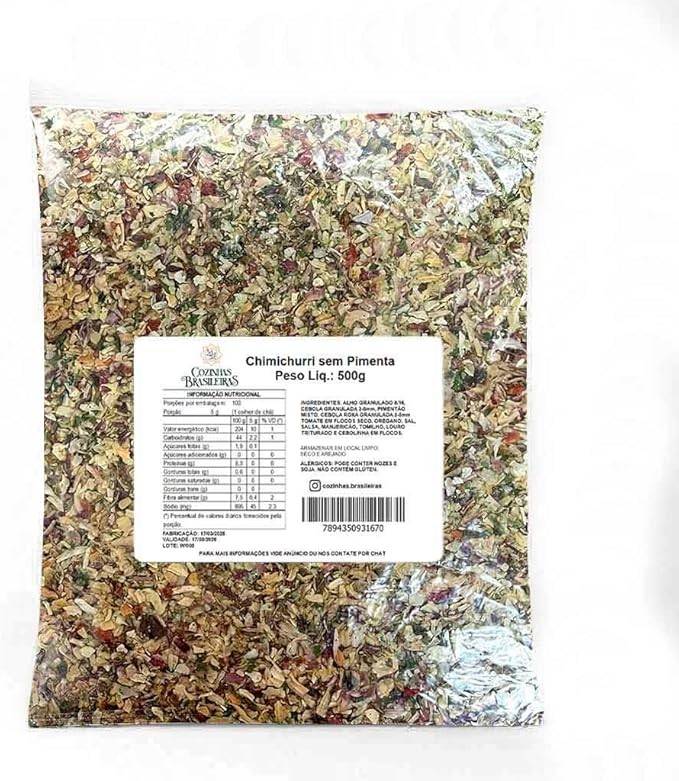 Tempero chimichurri sem pimenta (500g)