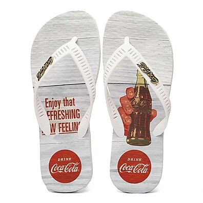 Chinelo Coca-Cola Wood Bottle: Estilo e Conforto!