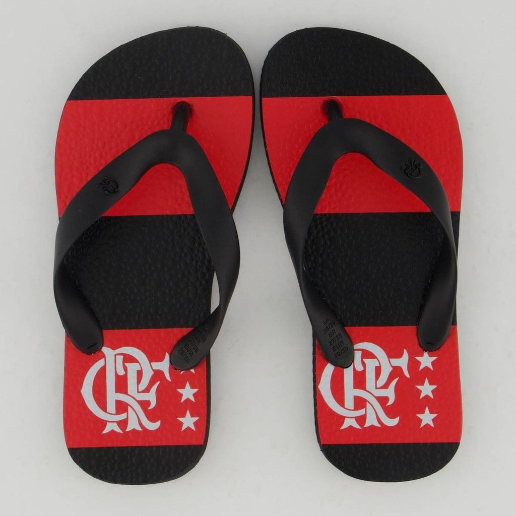 Chinelo Flamengo Manto 81 Infantil: Conforto Rubro-Negro!