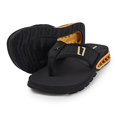 Chinelo Kenner Rakka Elite L7 Original Preto Dourado