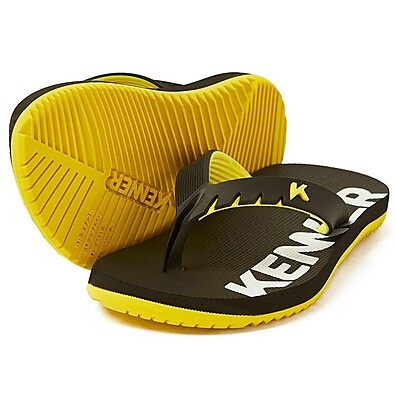Chinelo Kenner Red Kids Preto e Amarelo - Conforto e Estilo para Crianças