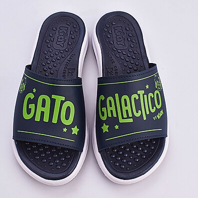 Chinelo Kidy Gato Galáctico: Conforto Neon!