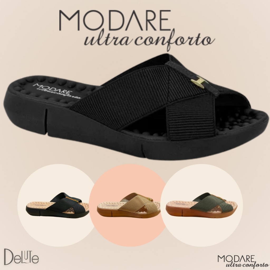 Chinelo Modare: Conforto e Massagem para Seus Pés