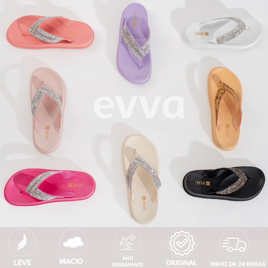 Chinelo Strass: Brilho e Conforto para o Verão 2025!