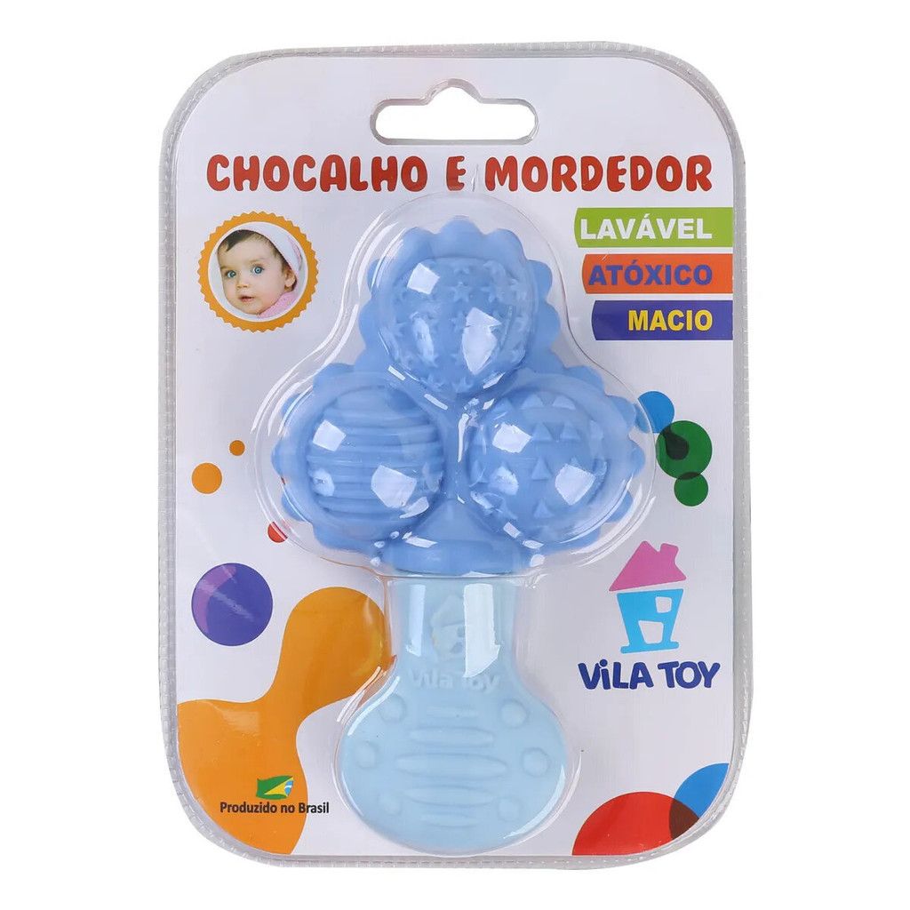 Chocalho Bebê Vila Toy: Diversão e Alívio na Dentição!