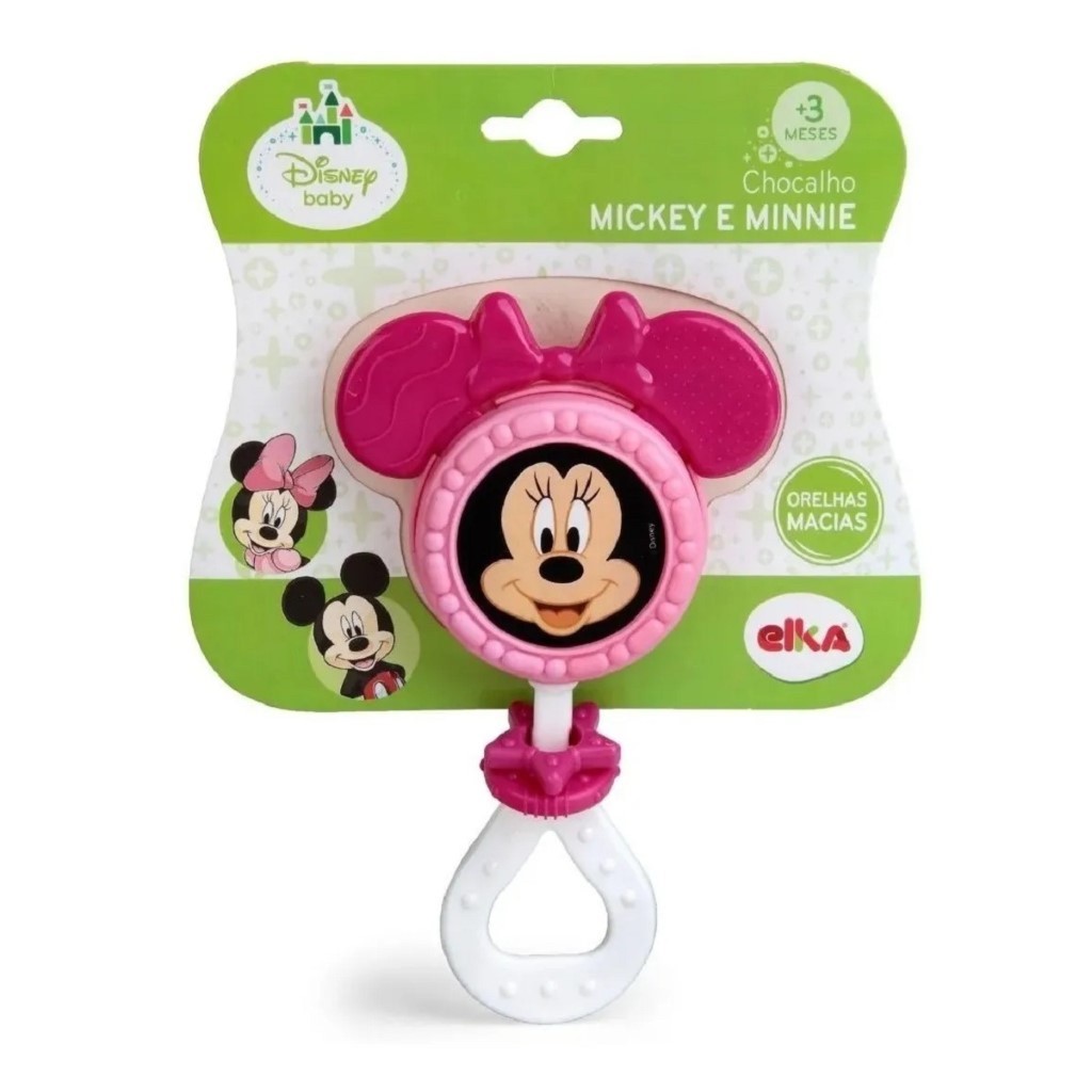 Chocalho Minnie Disney Baby: Diversão Segura!