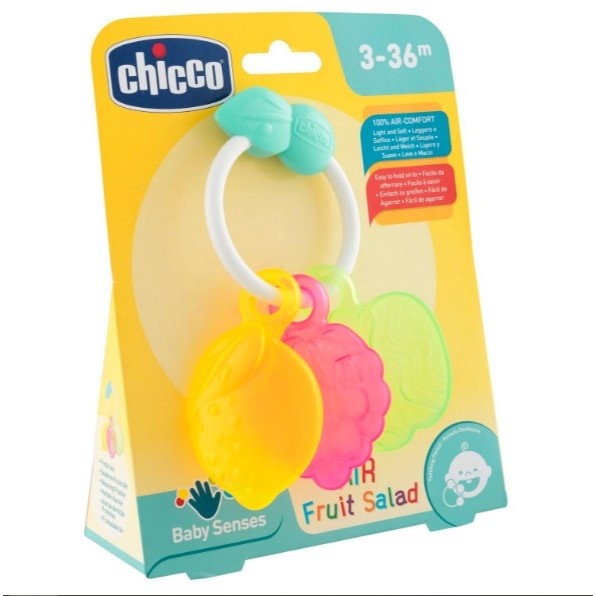 Chocalho Mordedor Chicco: Diversão Frutada e Segura!