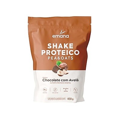 Shake Proteico Vegetal Emana Chocolate Avelã 450g
