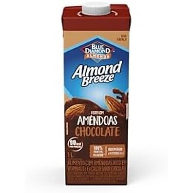 Piracanjuba Almond Breeze Chocolate: Amêndoas, Vitamina E, D, Cálcio - 1L