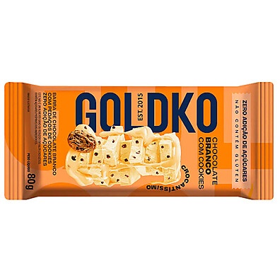 Chocolate Branco com Cookies 80g: Sabor e Saúde!