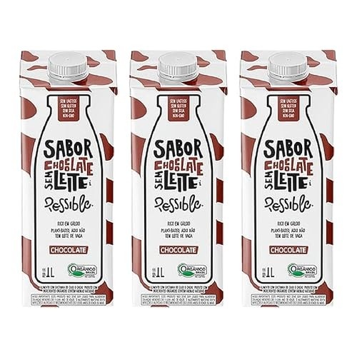 Kit 3X: Leite Vegetal de Castanha de Caju Chocolate Orgânico Possible 1L