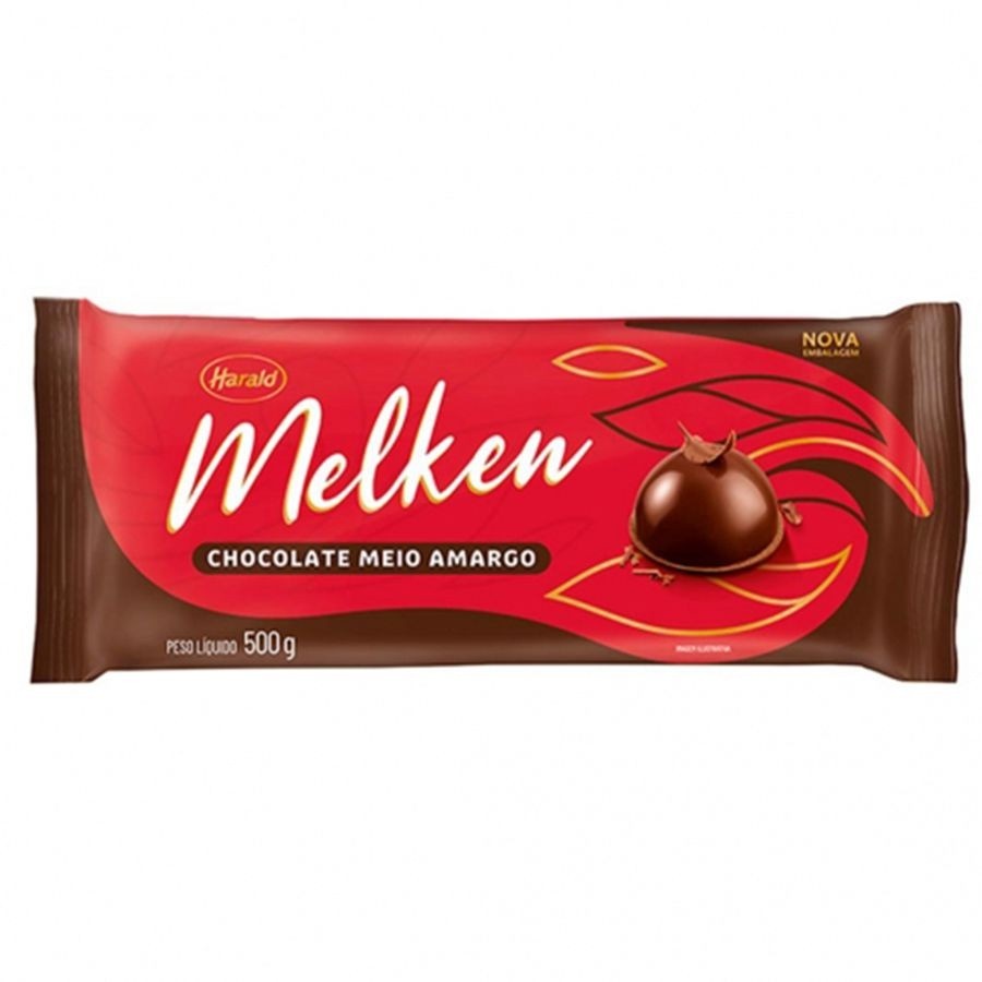Chocolate Meio Amargo Melken 500g: Sabor Intenso!
