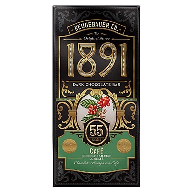 Chocolate Neugebauer 1891 Dark 55% Cacau com Café 90g