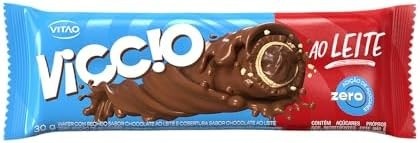 Vitao Viccio Roll Zero Chocolate Ao Leite 30G