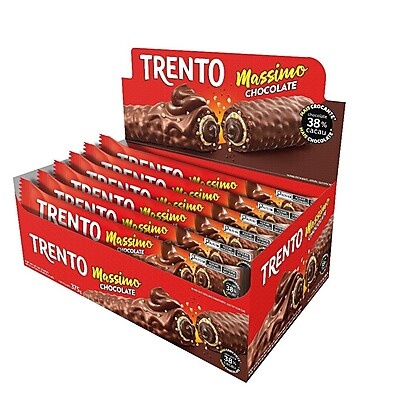 Chocolate Trento Wafer Massimo: Crocância e Sabor Intenso