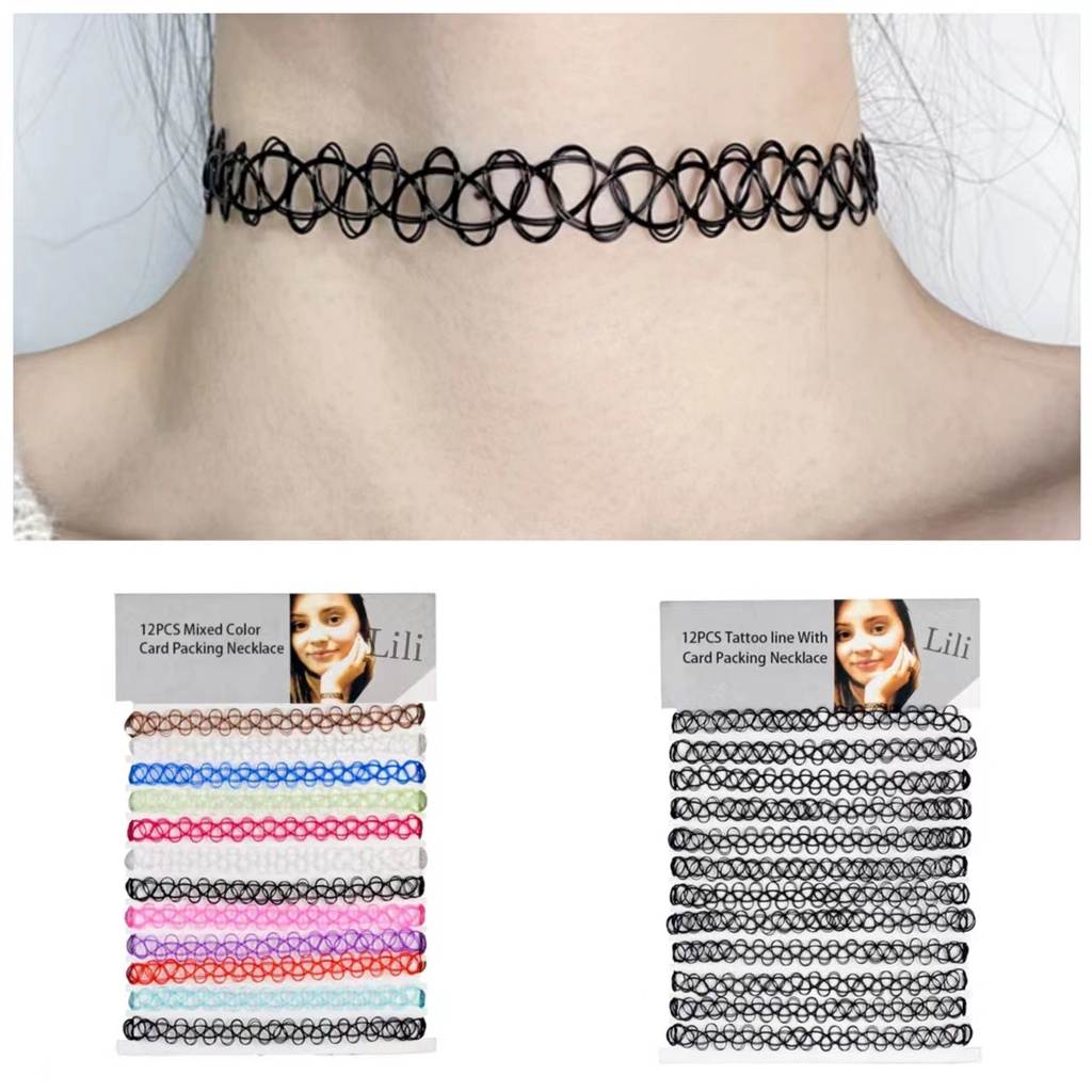 Choker Nylon Colorido: Estilo Único!
