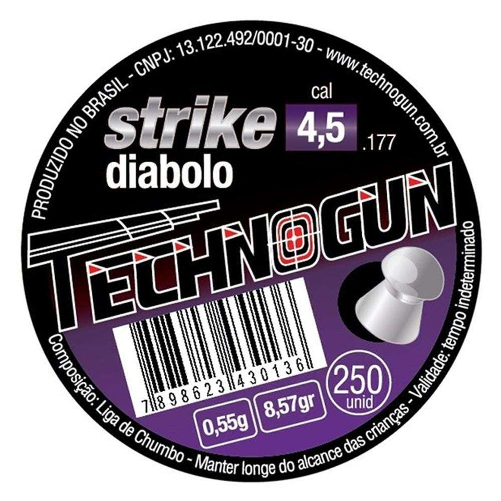 Chumbinho 4.5mm Strike Diabolo: Precisão Technogun