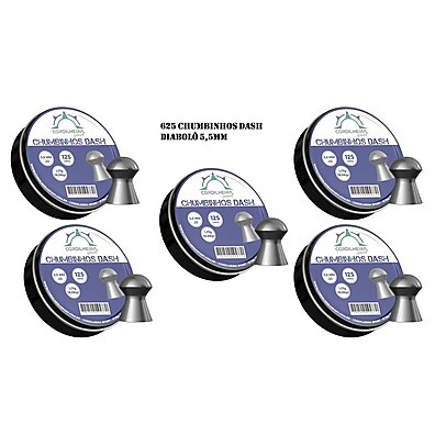 Chumbinho 5,5mm Dash: 625 Unidades para Precisão!