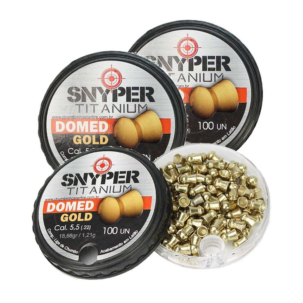 Chumbinho 5.5mm Snyper Titanium Gold: Precisão Imbatível