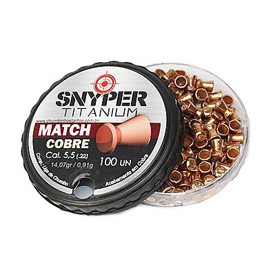 Chumbinho 5.5mm Snyper Titanium: Precisão Imbatível!
