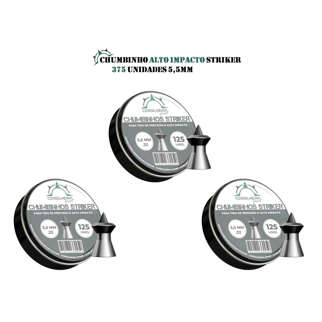 Chumbinho 5.5mm Striker: Destrua Alvos com Alto Impacto!