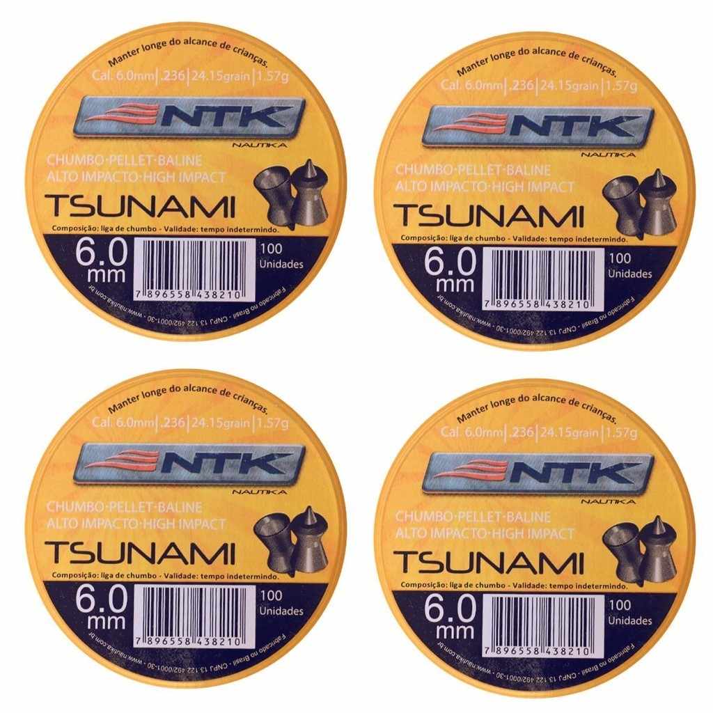 Chumbinho 6.0mm Tsunami NTK: Precisão e Impacto!