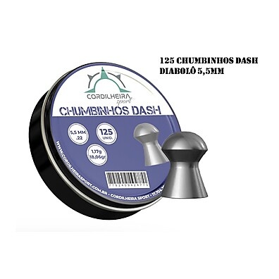 Chumbinho Cordilheira Dash 5,5mm: 125 Unidades de Precisão