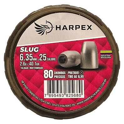 Chumbinho Harpex Slug 6.35mm: Precisão Imbatível!