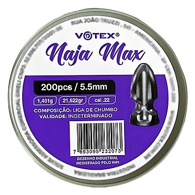 Chumbinho Naja Max 5.5mm: Precisão Imbatível!
