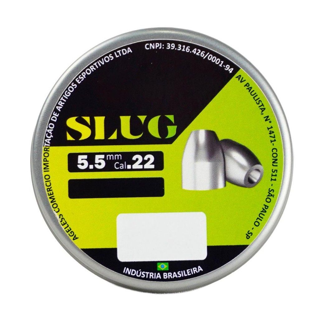 Chumbinho Slug 5.5mm: Precisão Extrema para Longa Distância