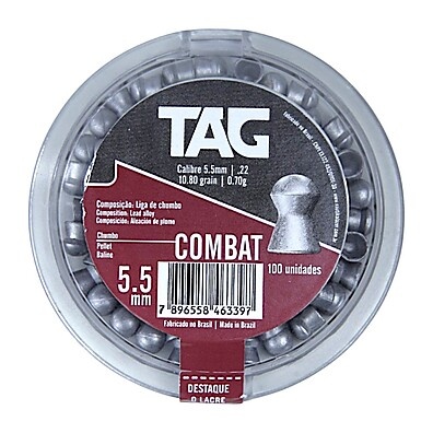 Chumbinho TAG Combat 5.5mm: Precisão Imbatível!