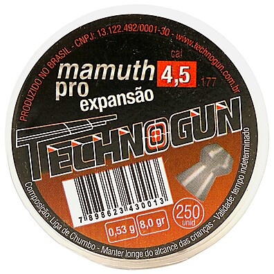 Chumbinho Technogun Mamuth Pro 4.5mm: Potência e Precisão