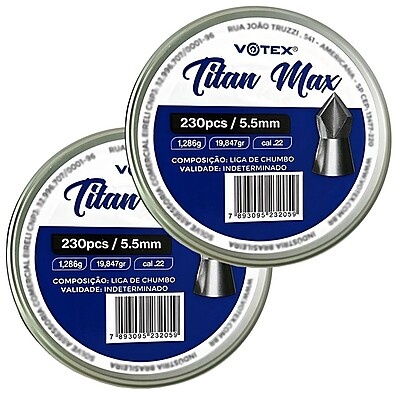 Chumbinho Titan Max 5.5mm: Precisão e Potência!