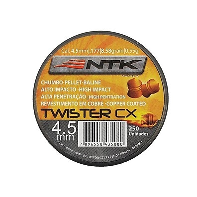 Chumbinho Twister 4,5mm: Precisão em Cada Tiro!
