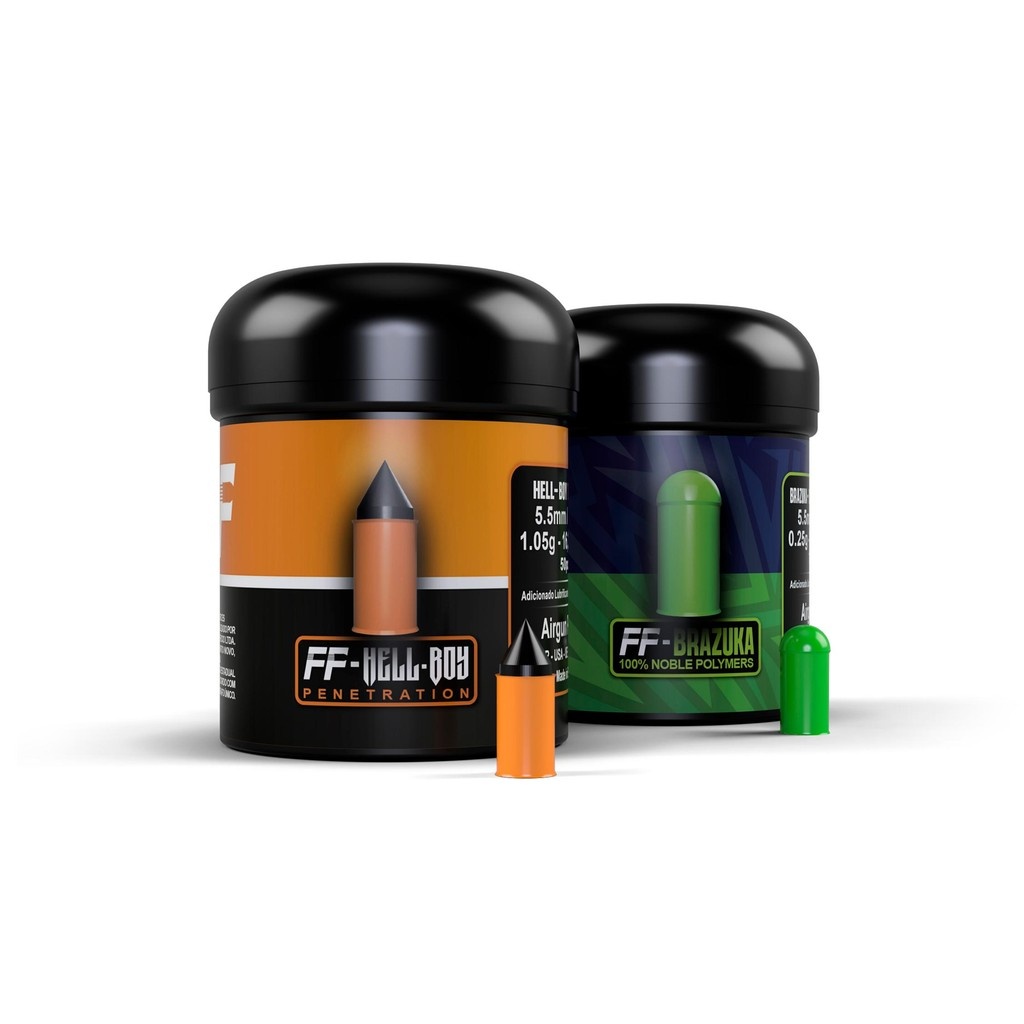Chumbinhos 5.5mm: Hell-Boy e Brazuka – Kit Performance