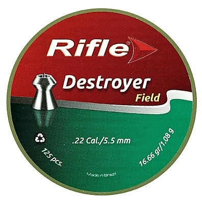 Chumbo Rifle Destroyer Field 5.5mm: Precisão Garantida para Tiro Esportivo