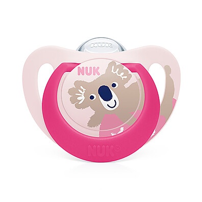 Chupeta NUK Star Rosa 6+ Meses: Conforto e Segurança