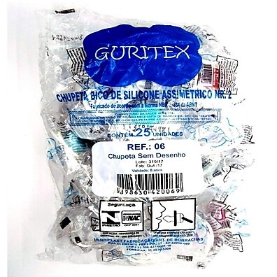 Chupetas Guritex: 25 Unidades para Bebês Felizes!