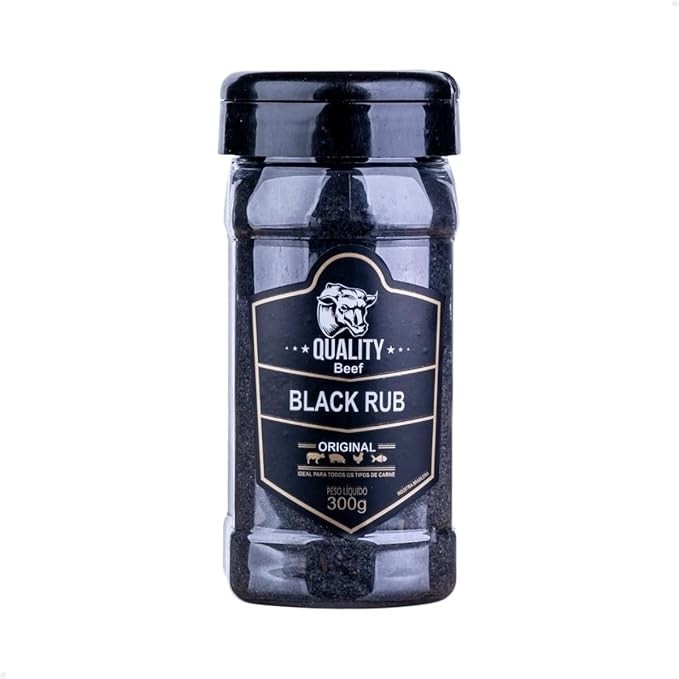 Black Rub 300g Quality Beef - Sal Entrefino Premium para Churrasco