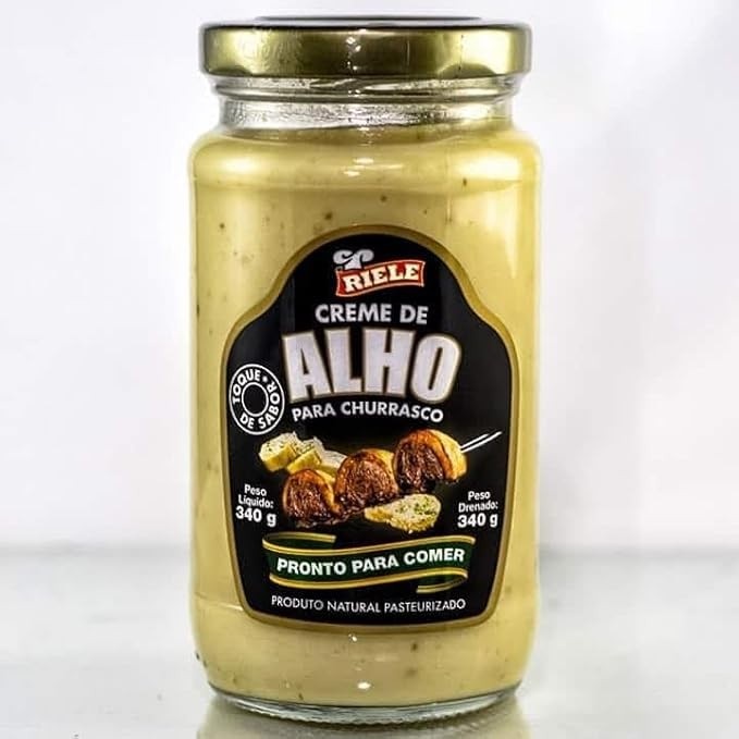 Creme De Alho Para Churrasco/Para Pão De Alho 340g Riele