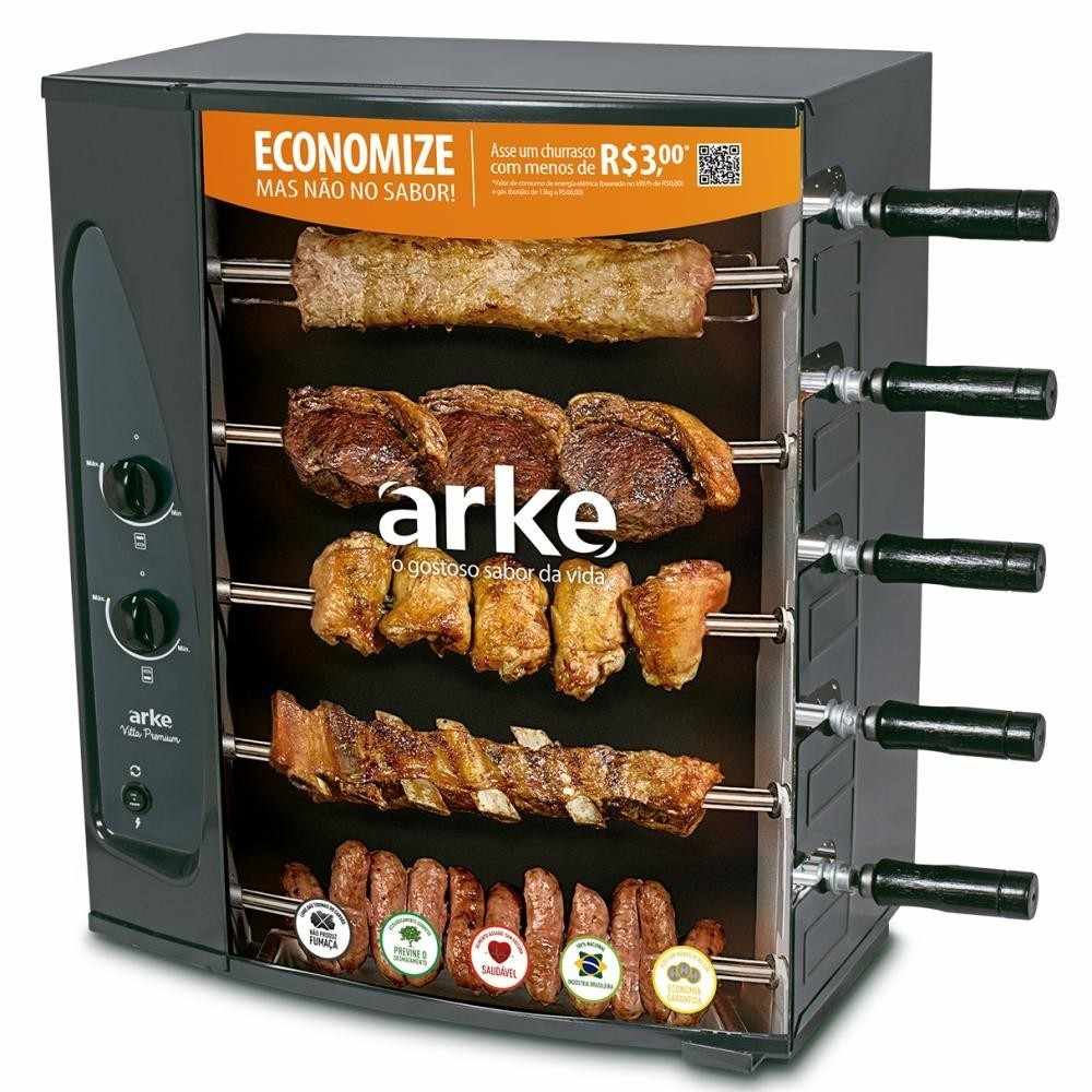 Churrasqueira a Gás Rotativa Arke: Sabor Sem Fumaça!