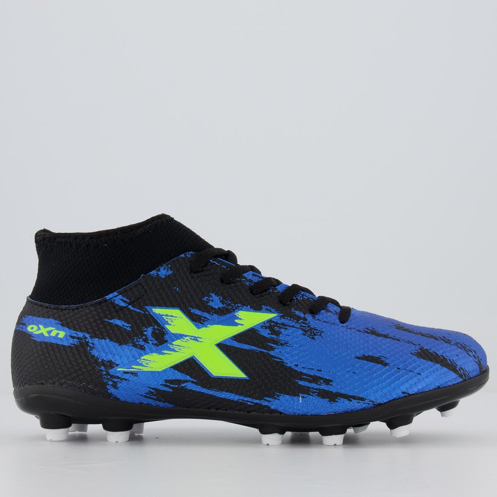 Chuteira Campo Oxn Fusion Grip 3 Neo Azul