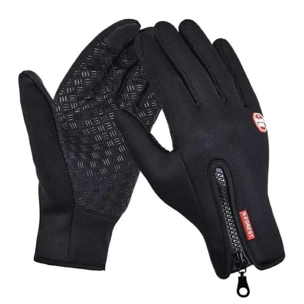 Luvas Térmicas Impermeáveis Touch Screen para Motoqueiro Unissex - Resistentes ao Frio e Chuva