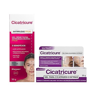 Cicatricure Bioregenext: Kit Antissinais + Gel Cicatrizante