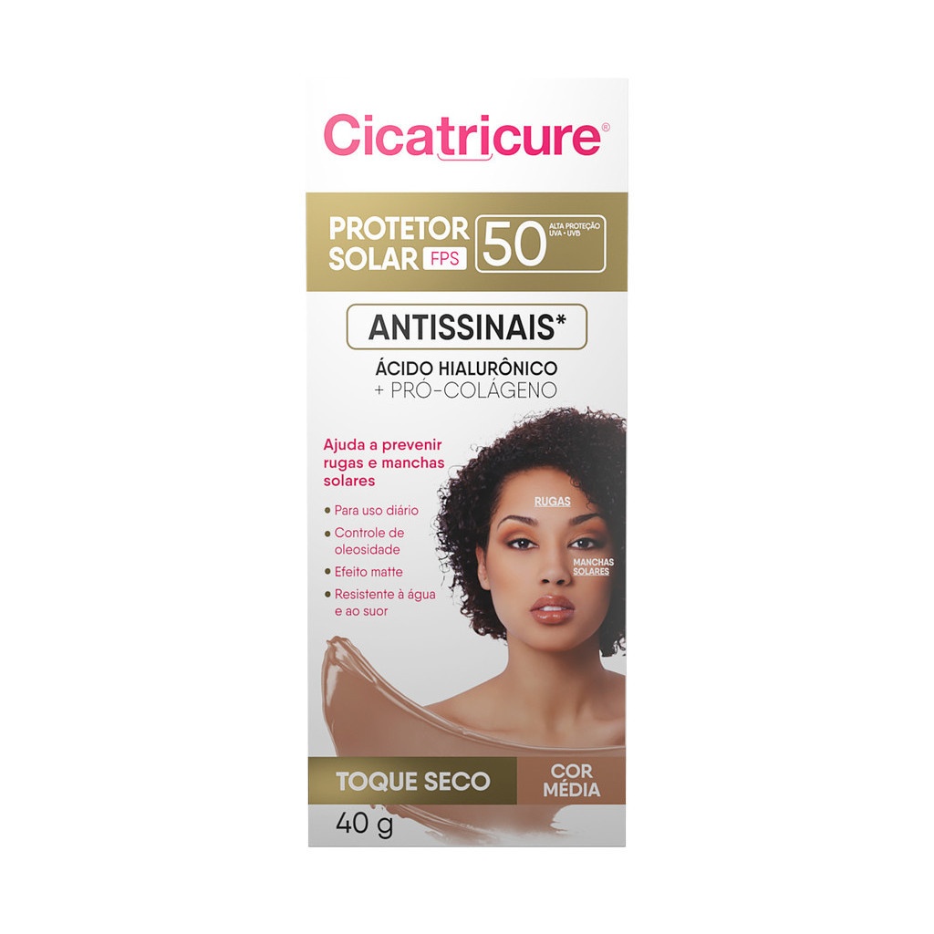 Cicatricure FPS 50 com Cor: Proteção Antissinais