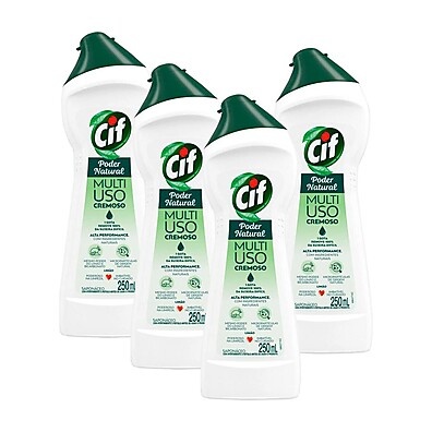 CIF Limão: Limpeza Imbatível em 4 Frascos!